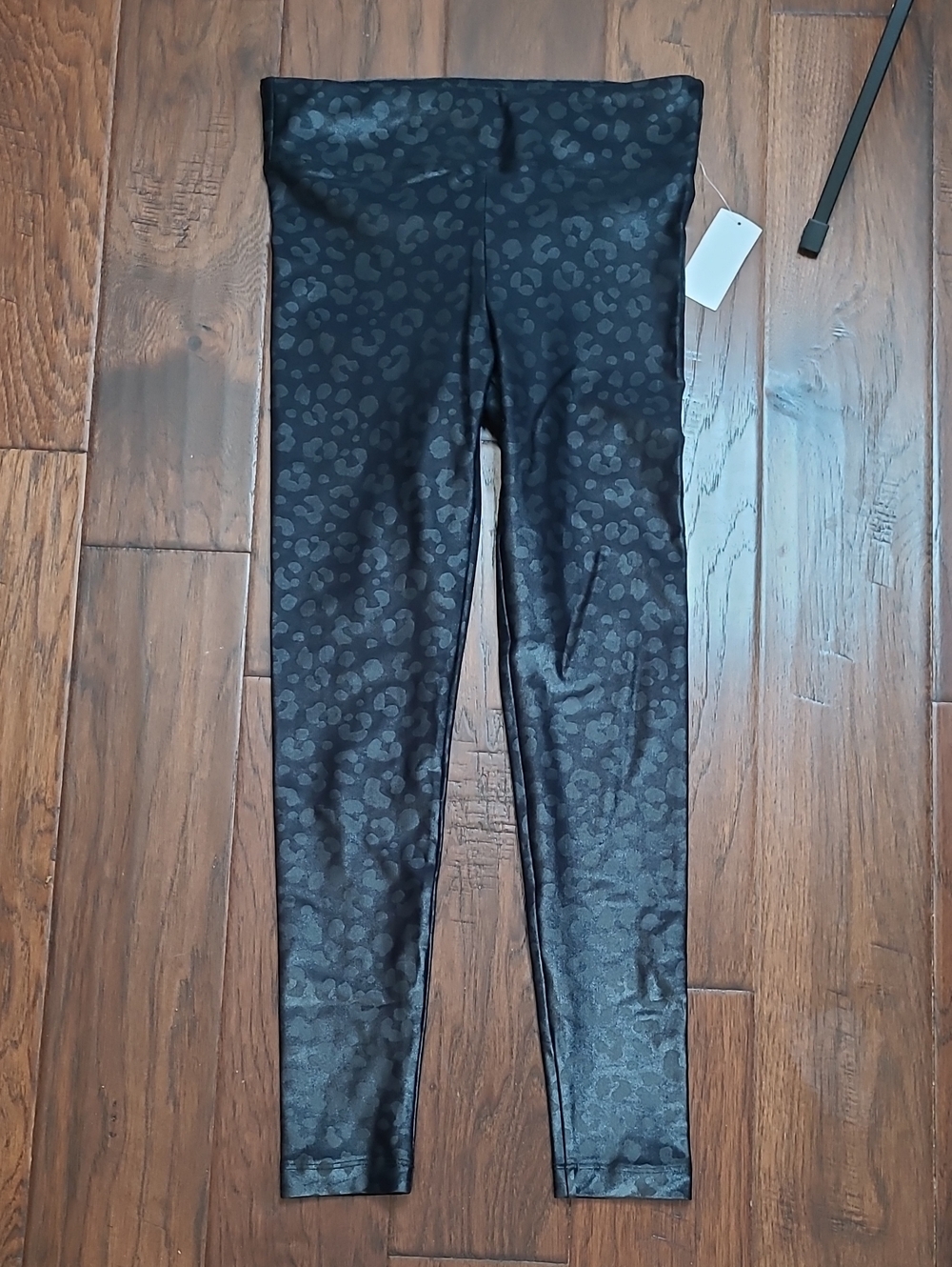 NWT Koral High-Waist Black Leopard Print Leggings size Medium